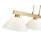 Z-Lite Cobalt Billiard, 3-Light, 14.25 In.W x 49.75 In.L x 10.5 In.H, Modern Gold/White 152MGLD-PWH - alternate 5